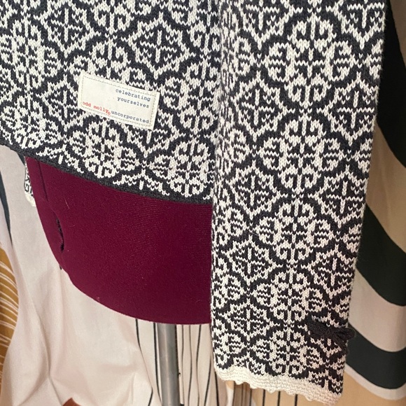 Odd Molly Black and White Patterned Blazer BNWoT - Picture 3 of 9